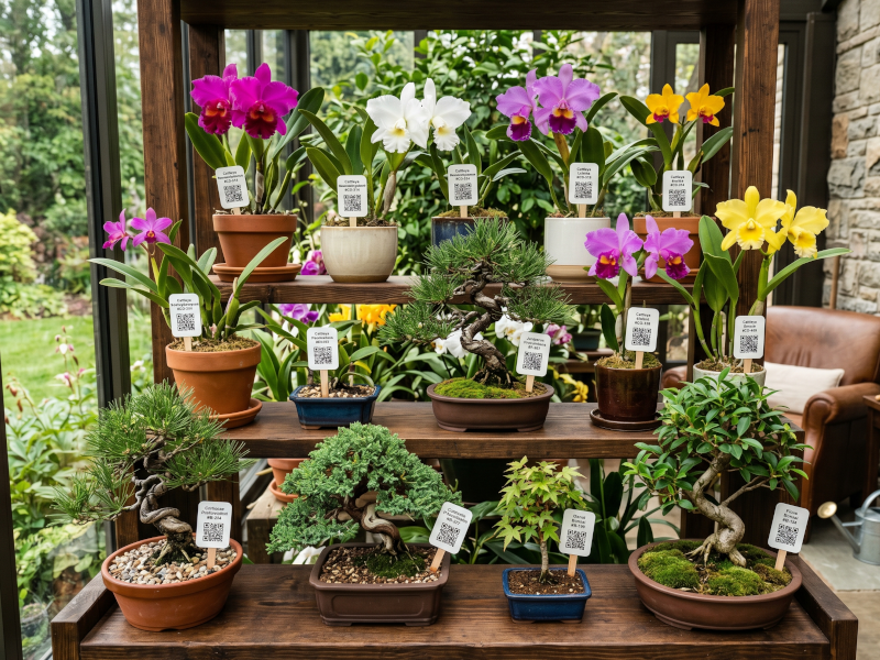 Orquidários e Bonsais